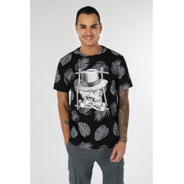 Tricou de bumbac cu imprimeu grafic