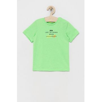 Birba&Trybeyond tricou copii culoarea verde, cu imprimeu