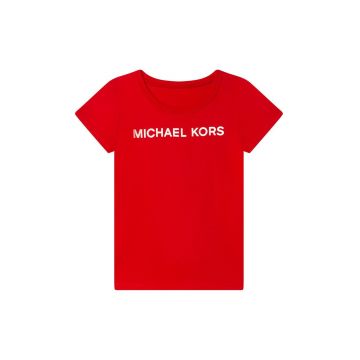 Michael Kors tricou de bumbac pentru copii culoarea rosu