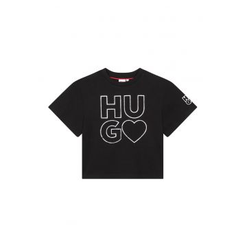 Tricou de bumbac cu logo