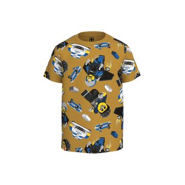 Lego Wear tricou de bumbac pentru copii culoarea galben, modelator