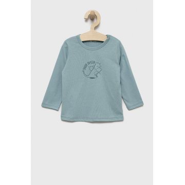 United Colors of Benetton longsleeve din bumbac pentru copii