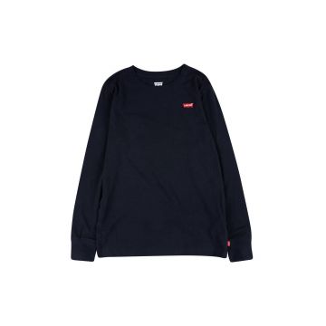 Levi's Longsleeve copii culoarea negru, material neted