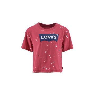 Levi's tricou de bumbac pentru copii culoarea rosu