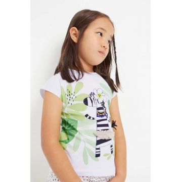 Mayoral tricou de bumbac pentru copii culoarea verde