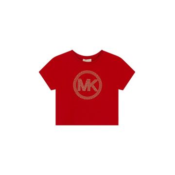 Michael Kors tricou copii culoarea rosu