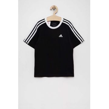 adidas tricou de bumbac pentru copii G 3S BF culoarea negru, cu imprimeu