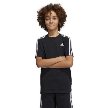 adidas tricou de bumbac pentru copii U 3S culoarea negru, cu imprimeu