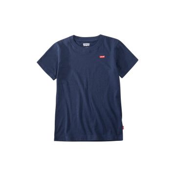 Levi's Tricou copii culoarea albastru marin, material neted