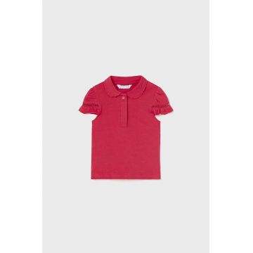 Mayoral tricou bebe culoarea rosu, cu guler