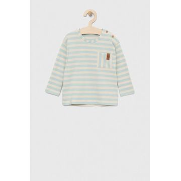 United Colors of Benetton longsleeve bebelusi culoarea bej