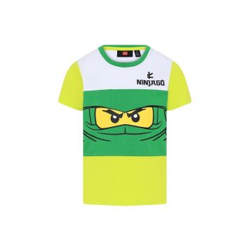 Lego tricou copii culoarea verde, cu imprimeu