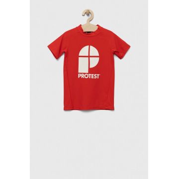 Protest tricou copii PRTBERENT JR culoarea rosu