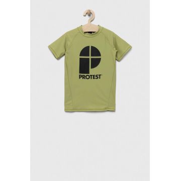 Protest tricou copii PRTBERENT JR culoarea verde