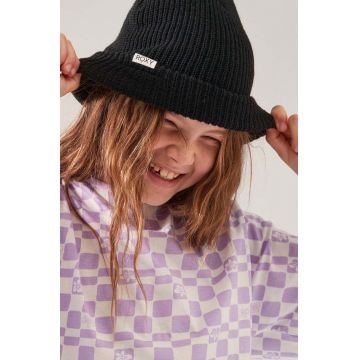 Roxy tricou de bumbac pentru copii culoarea violet