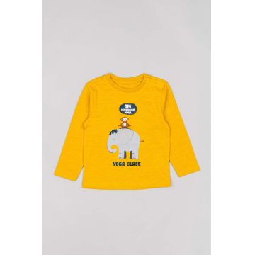 zippy tricou de bumbac pentru copii culoarea portocaliu, cu imprimeu