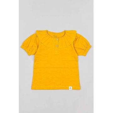 zippy tricou de bumbac pentru copii culoarea verde