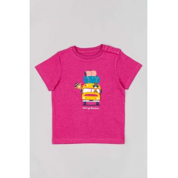 zippy tricou din bumbac pentru bebelusi culoarea violet