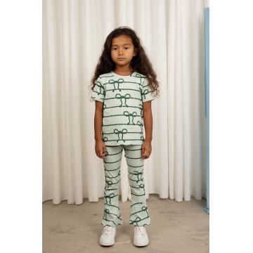 Mini Rodini tricou copii culoarea verde, modelator