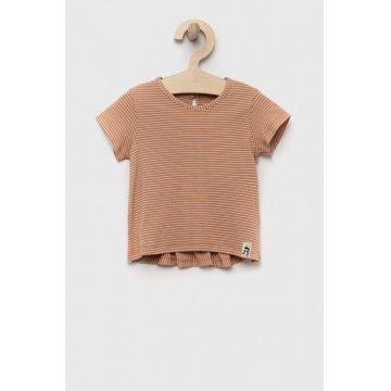 United Colors of Benetton tricou bebe culoarea bej