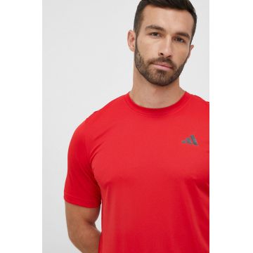 adidas Performance tricou de antrenament Club culoarea rosu, neted