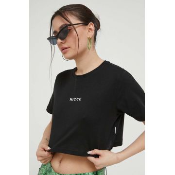 Nicce tricou din bumbac culoarea negru