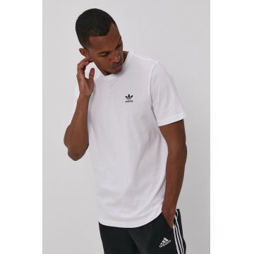 Adidas Originals tricou GN3415 bărbați, culoarea alb, material neted GN3415-WHITE