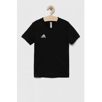 adidas Performance tricou de bumbac pentru copii ENT22 TEE Y culoarea negru, cu imprimeu