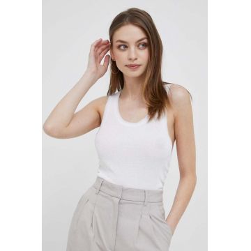 Dkny top culoarea alb