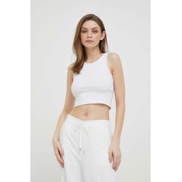 Pepe Jeans top femei, culoarea alb