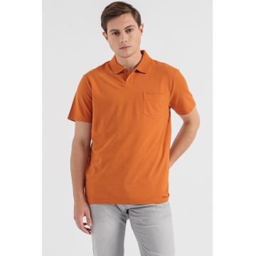 Tricou polo cu buzunar pe piept