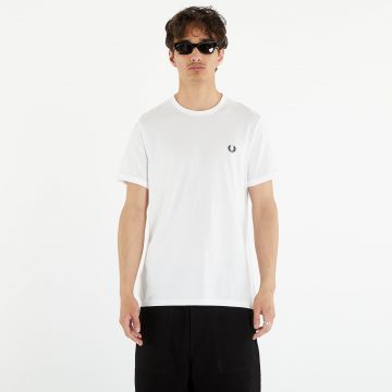 Tricou FRED PERRY Ringer Tee White