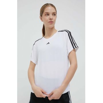 adidas Performance tricou de antrenament Train Essentials culoarea alb