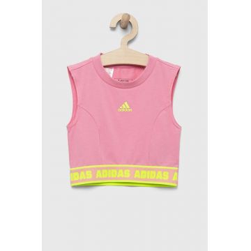 adidas top copii JG D TANK culoarea roz