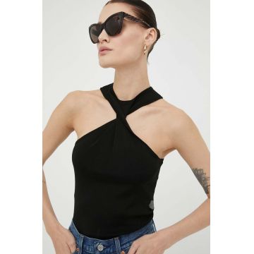 Drykorn top femei, culoarea negru