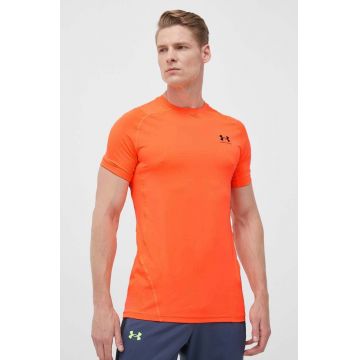 Under Armour tricou de antrenament culoarea negru, neted 1361683-001