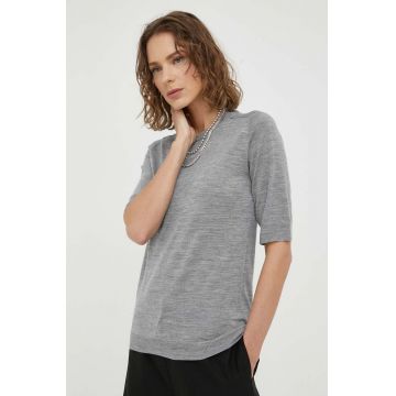 Day Birger et Mikkelsen tricou de lana Carolina culoarea gri