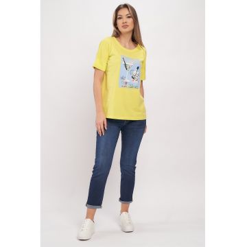 Tricou de bumbac cu imprimeu