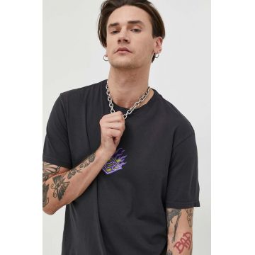 Billabong tricou din bumbac culoarea negru, cu imprimeu