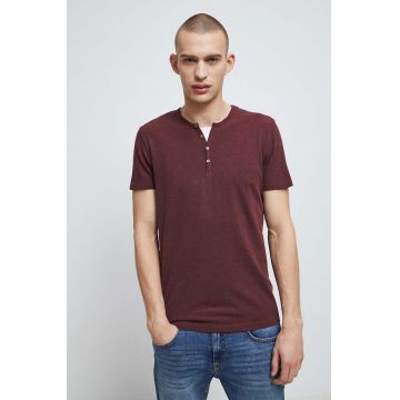 Medicine tricou barbati, culoarea bordo, melanj