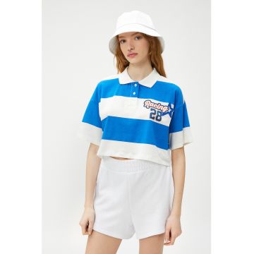 Tricou polo crop