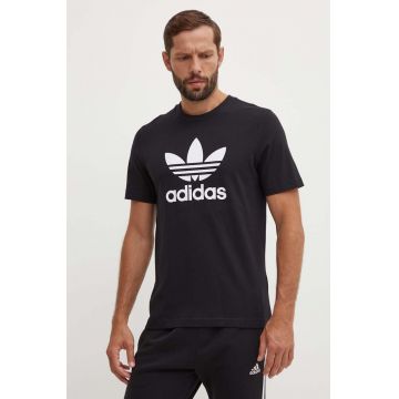 adidas Originals tricou din bumbac culoarea negru, cu imprimeu IA4815-BLACK