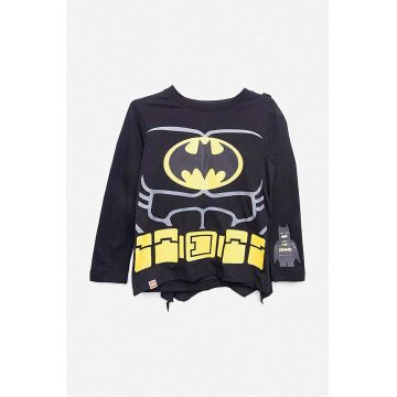 Lego longsleeve copii culoarea negru, cu imprimeu