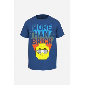 Lego tricou de bumbac pentru copii culoarea albastru marin, cu imprimeu, Koszulka Lego Wear T-shirt SS 12010543 259