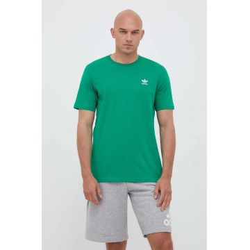 adidas Originals tricou din bumbac culoarea verde, cu imprimeu