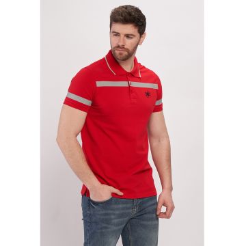 Tricou polo din piqué de bumbac