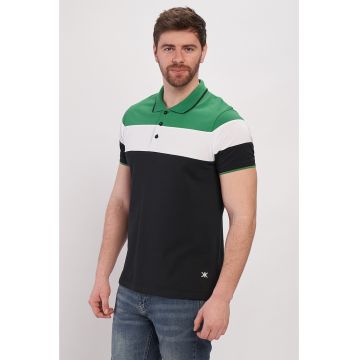 Tricou polo din piqué de bumbac