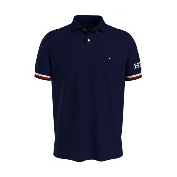 Tricou polo slim fit - din bumbac organic