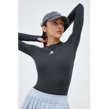 adidas Performance longsleeve de antrenament Techfit culoarea negru HY3214