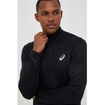 Asics longsleeve pentru alergare Core culoarea negru, neted